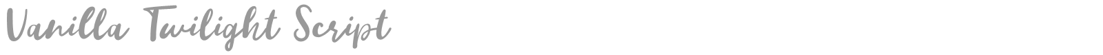 Vanilla Twilight Script font preview